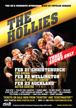 The Hollies Tour New Zealand February 2014